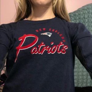 NFL New England patriots pullover navy/grey